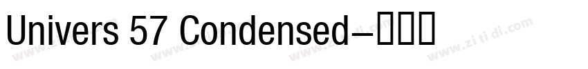 Univers 57 Condensed字体转换